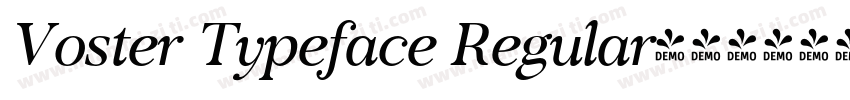 Voster Typeface Regular字体转换